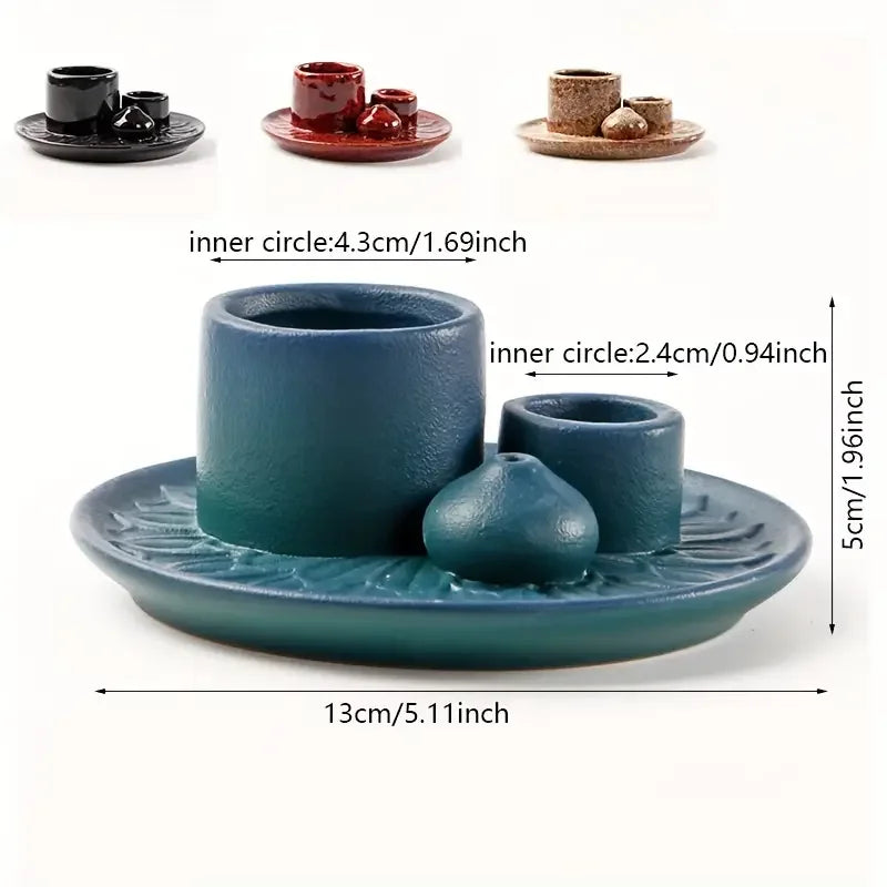 4-in-1 incensário em ceramica