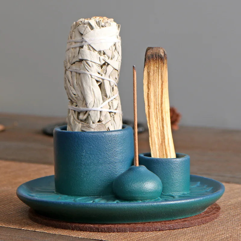 4-in-1 incensário em ceramica