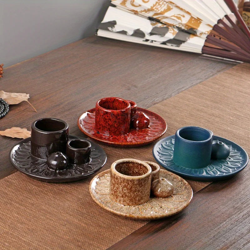 4-in-1 incensário em ceramica