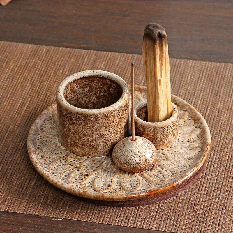 4-in-1 incensário em ceramica